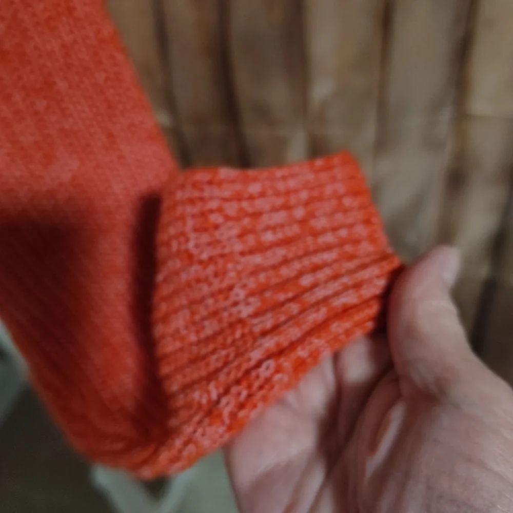 wild fable Orange Scoop-Neck Ribbed Pullover - Picture 4 of 8